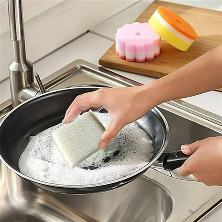 Scrubit Non-Scratch Cleaning Scrub Sponges- Scrubbing Dish Sponge Ideal for  Washing Kitchen,Dishes, Bathroom &More – Dishwashing Sponge Along with A