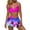 Hot Pink, variant on Women's High Waisted Ruffle Printed Bikini Set, Padded Cups & Wire-Free, Sexy Two-Piece Swimsuit, High Waisted Bikini Sets for Women,Blue M