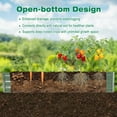 thumbnail image 6 of Aoodor Outdoor Metal Raised Garden Bed 8' x 4' x 1' Galvanized Steel Planter Box - Green, 6 of 8