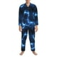 thumbnail image 3 of Balery Blue Lightning Pijama para Hombre de Dos Piezas con Manga Larga, Conjunto de Dormir y Descanso Suave con Bolsillos-Large, 3 of 7