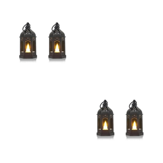 Maytalsory 2x Black Spooky Ambiance Guaranteed Cauldrons Halloween Decor With Flickering Candlelight How black-2PCS 2Set