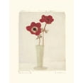 thumbnail image 2 of Amy Melious 15x18 White Modern Wood Framed Wall Art Titled - Red Anemones II, 2 of 5