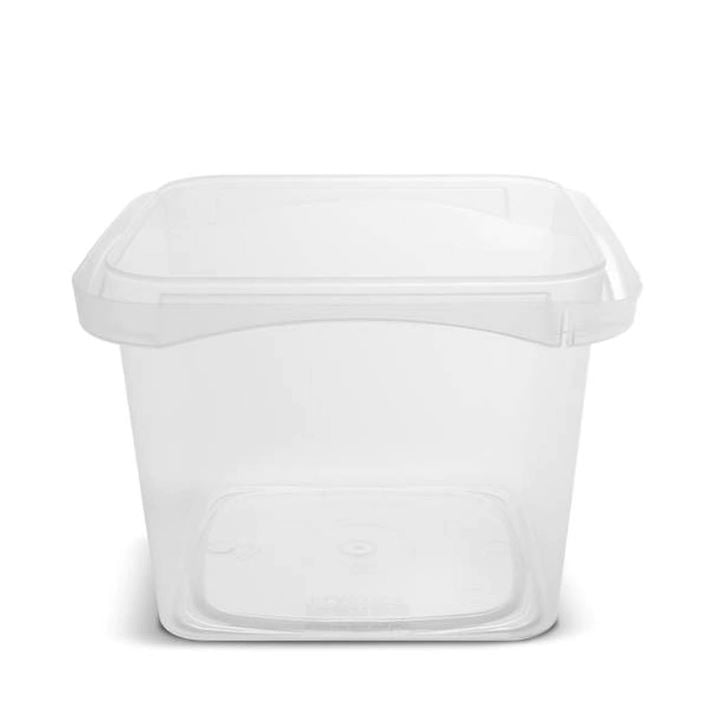 Berry Plastics SelecTE IML PP Tamper Resistent Square Tub Container, 16