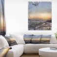 thumbnail image 1 of Colorful Dawn over Sea Watercolor - Landscape Canvas Wall Art, 1 of 3