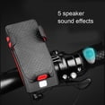 thumbnail image 2 of 4 In 1 Bicycle Phone Holder Led Bike Headlight Usb Charge Treasure With Horn Waterproof, 2 of 3