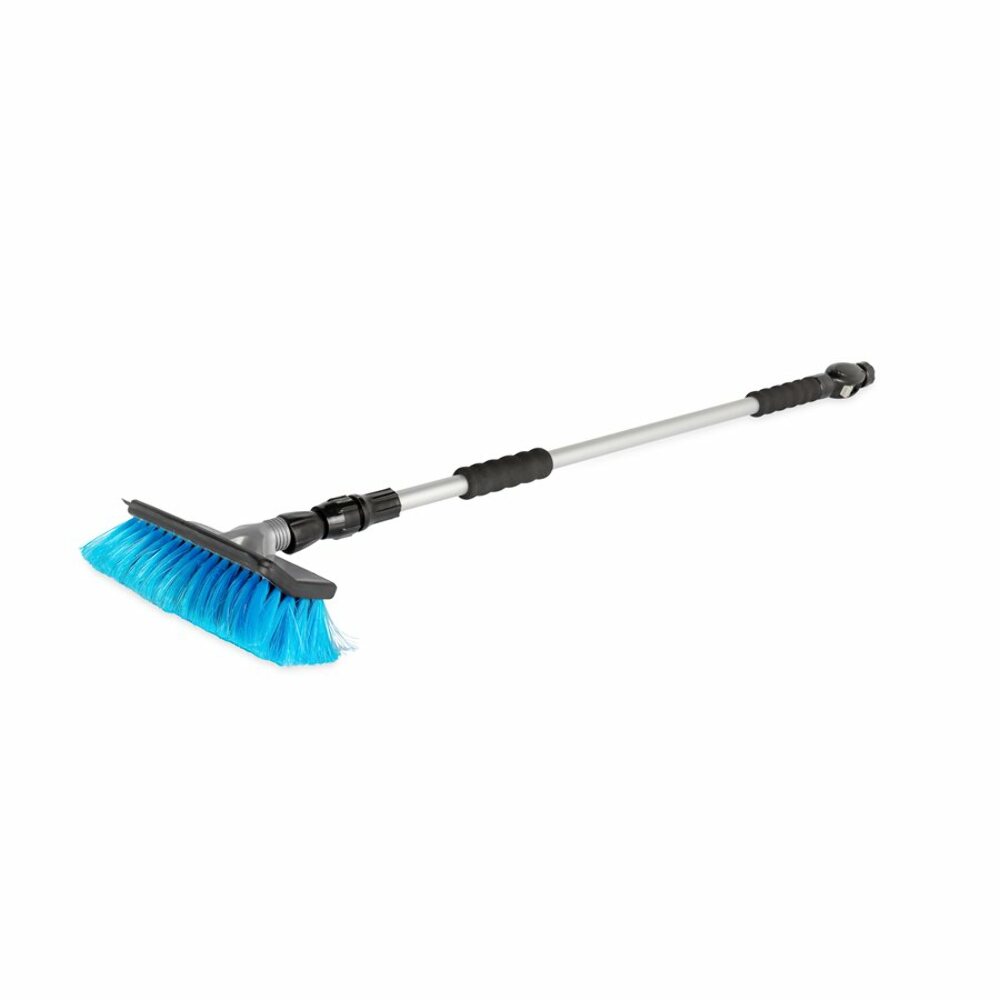 Camco  RV Flow-Through Wash Brush with Adjustable Handle, Adjusts from 43-inches to 71-inches Long, Black and Silver (43633) - image 3 of 13