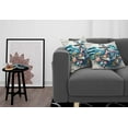 thumbnail image 3 of Ambesonne Nautical Throw Pillow Cover Pack of 2, Underwater Around Anchor, 2 Pcs-40"x40", Teal Pink and Coconut, 3 of 5