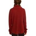thumbnail image 3 of P.J. Salvage Womens Turtle Neck Pajama Sweater, Red, Small, 3 of 5