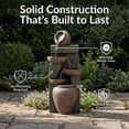 thumbnail image 4 of Sunnydaze Cascading Earthenware Pottery Stream Outdoor Water Fountain, 4 of 12