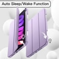 thumbnail image 6 of JETech Case for iPad mini (A17 Pro, 2024 Model, 7th Generation) / mini 6 (2021 Model, 6th Generation), Slim Tablet Cover with Soft TPU Back, Auto Wake/Sleep (Purple), 6 of 6