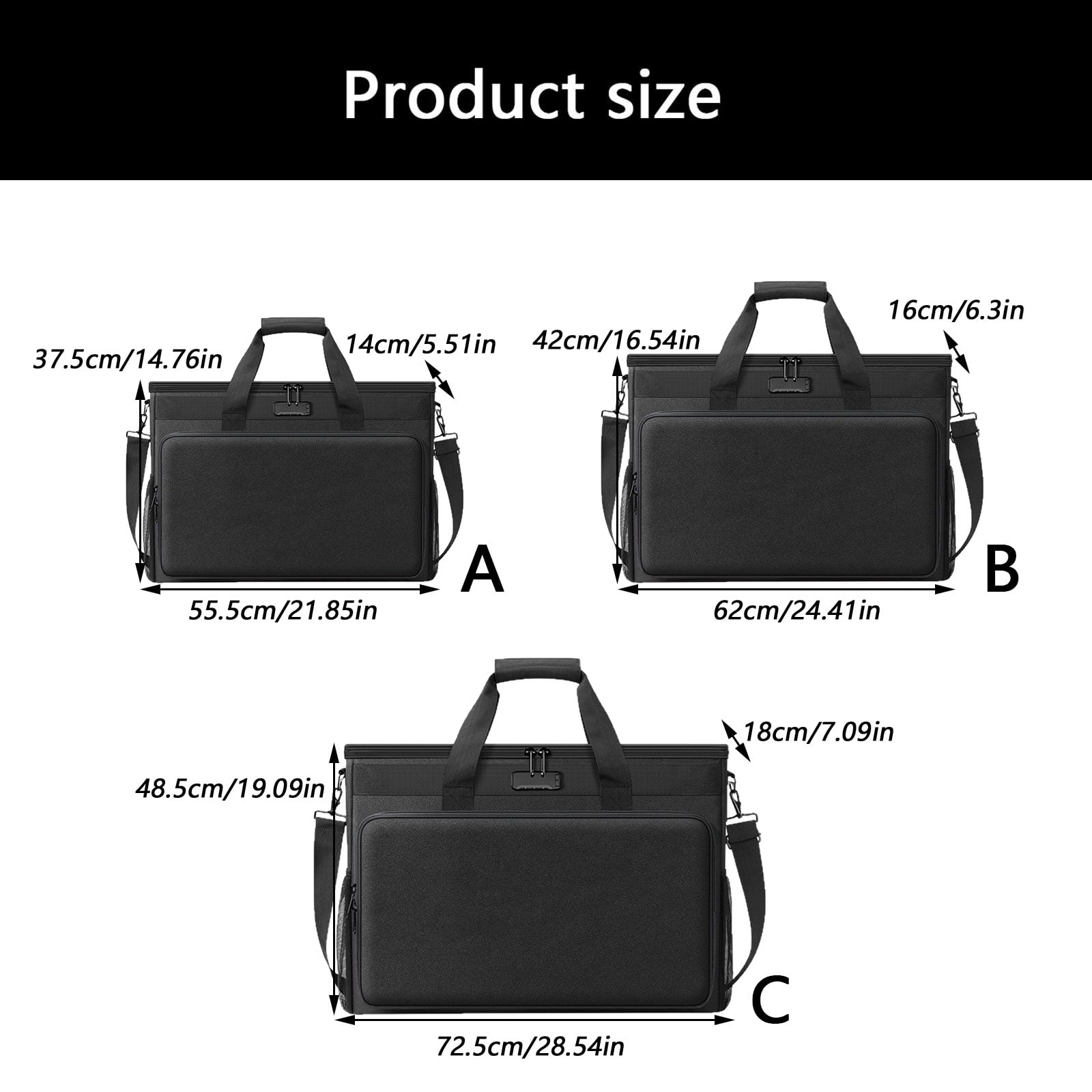 25/27/32inch Desktop Computer Bag Host Case Protective Case Monitor Screen Storage Keyboard Thickened Waterproof Bag
