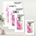 thumbnail image 4 of Designart ' Perfume Chanel Five Pink Strokes ' French Country Canvas Wall Art Print, 4 of 4