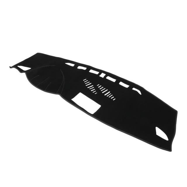 Cubierta de tablero Unique Bargains para Audi Q3 2012-2018, cubierta de consola central, tapete de tablero antideslizante de poliéster negro, 1 pieza