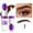 Brown, variant on Color-Locking Tattoo Brow, Peel Off Eyebrow Gel, Long-Wearing & Waterproof Eyebrow Tattoo, Easy Peel Off Eyebrow Gel, Create Fuller & Defined Brows Makeup for All Skin Types