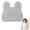 Grey, variant on HonestMatter Non Slip Foot Scrubber Mat for Shower, Silicone Exfoliating Pad with Suction Cups, Wall Mounted Back Scrubber and Foot Massager, Blue