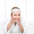 thumbnail image 1 of HAMPPLIES 48pcs Disposable Facial Headbands for Washing Face Stretchable Non-woven Fabric, 1 of 7