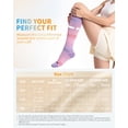 thumbnail image 3 of CAMBIVO Compression Socks for Women, 15-20 mmHg Knee High Socks 3 Pairs, Gradient Color Socks for Nurses, Running, Travel & Comfort, 3 of 7