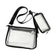thumbnail image 4 of Bolsa transparente con bolsa pequeña y correa ajustable de PVC para festivales, conciertos y actividades al aire libre. Negro, 4 of 9