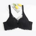 thumbnail image 3 of Minimizer Bras for Women Full Coverage No Underwire Lace Bra Low Support Lightly Breathable Comfort Push Up Bralette, Black, 40/90, 3 of 3