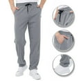thumbnail image 6 of Labakihah Mens Pants Men's Cotton Slip Pocket Loose Casual Jogging Fitness Sports Trousers Grey, 6 of 7