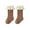 zd-Coffee, variant on AWZXDE Toddler Winter Socks Thick Warm Grip Floor Socks for Babies and Kids - Solid Color Cozy for Cold Weather Coffee