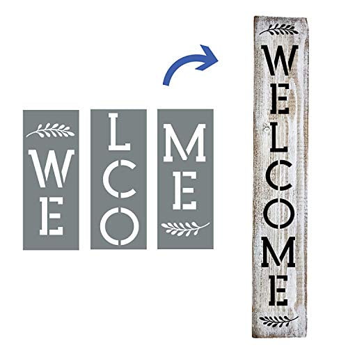 24 Inch Not Welcome Vertical Wood Print Sign