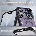 thumbnail image 4 of Military Grade Shockproof Case for iPhone 17, Built-in N52 Magnetic Ring, Slide Camera Lens Cover, Rugged Heavy Duty Protective Phone Case, 4 of 8