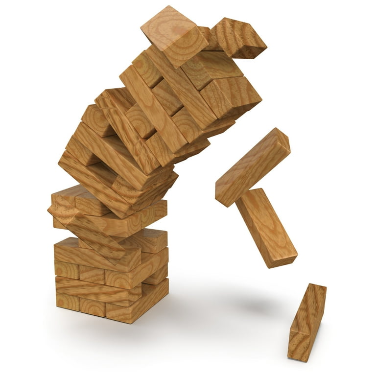 Spin Master Games Jumbling Tower Colorful Wood Game for Kids
