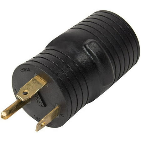 30a 125v Straight Adapter - ALEKO GAD3050 Generator RV Adapter Plug, 30A Male to 50A Female 125V