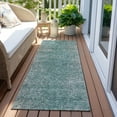 thumbnail image 6 of Addison Rugs Chantille Indoor/Outdoor Transitional Vintage Teal Washable Runner Rug, 2'3" x 7'6", 6 of 6