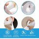 thumbnail image 3 of 1 rollo de cinta de calafateo autoadhesiva impermeable, cinta de calafateo para baño, cocina, burlete, cinta de sellado de pared, cocina, inodoro, ducha, baño (blanco), 3,2 x 38 mm JAMW Sencillez, 3 of 5
