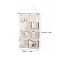 thumbnail image 3 of ShaoXinWan Multi Compartment Fabric Storage Organizer, Foldable Ventilated Wall Hanging Pocket Bag, Multi Size Sundry Caddy for Bathroom Bedroom Cosmetic & Dorm Storage, 3 of 7