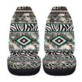 thumbnail image 4 of XYZCANDO Car Seat Covers Breathable Cloth Front Seat Covers for Cars Car Front Seat Covers Elastic Soft Van Sedan, Zebra Stripe Mixed Pattern, 4 of 7
