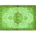 thumbnail image 1 of Ahgly Company Indoor Rectangle Medallion Green Traditional Area Rugs, 6' x 9', 1 of 1