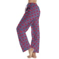 thumbnail image 4 of Khunlpohl Women's Lounge Pant Valentine's Day Pajamas Pants Elastic Waist Wide Leg Loose Pjs Bottoms, 4 of 6
