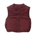thumbnail image 4 of Coerni Boys Girls Puffer Vest Snap-Up Sleeveless Layering Gilet Lightweight Cozy Warm Outerwear Fall Winter Trendy Clothes, 4 of 9