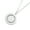Steel color, variant on FENOHREFE Rotating Circular Necklace 25mm Stainless Steel Rotatable Round Necklace Metal Charm Statement Gifts Jewelry for Women M