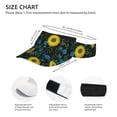 thumbnail image 3 of Gaeub Sunflowers And Blue Flower Printed Sport Sun Visor Hats ,Adjustable Empty Top Sunscreen Visor Cap for Women and Men, 3 of 7
