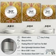 thumbnail image 4 of Designart "Art Nouveau Geometry Gold and Pink Patterns" Modern Geometric Square Mirror Wall Decor Modern - Large Pink Square Bathroom Mirror - Square Printed Wall Mirror Art, 4 of 5