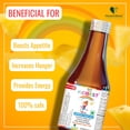 thumbnail image 3 of HealthBest Kidbest Appetite Stimulant Syrup for 3-13 Yrs Kids | Increase Hunger | Helps Maintain Weight | Gluten Free | L-Lysine HCI,Vitamins B1,B2,B6,B12 | 200 ml, 3 of 5