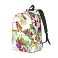 thumbnail image 2 of Daiia Birds And Flowers Vintage Canvas Backpack for Men and Women ,Hiking Backpack,Travel Laptop Bag for School,Large Capacity Backpack, 2 of 8