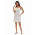 thumbnail image 5 of Unique Bargains Spaghetti Strap Cami Full Slips Under Dress M White, 5 of 6