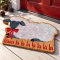 thumbnail image 3 of Outdoor Christmas Doormat, Novelty Sheep-Shaped Rug, Coconut Coir Bristle Entry Mat for Front Door Porch and Holiday Home Decor, 23.62 x 15.75 in, 3 of 6