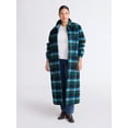 thumbnail image 3 of Free Assembly Women's and Women's Plus Long Wool Blend Coat, Sizes XS-4X, 3 of 7