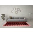thumbnail image 3 of Ahgly Company Machine Washable Indoor Rectangle Checkered Red Modern Area Rugs, 5' x 8', 3 of 4
