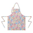thumbnail image 2 of Pink Pioneer Flower Pattern Apron-Garden Aprons for Women with Pockets-Cotton Linen Waterproof Kitchen Cooking Gardening Aprons Adjustable for Kitchen,Cooking,BBQ and Salon 33x27 Inch, 2 of 7