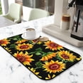 thumbnail image 2 of Washable Rubber Sunflower Cute Floral Dish Drying Mats for Kitchen Counter Home Large Coffee Bar Pad Accessories and Decor for Utensils Stemware 19.5''x12'', 2 of 7