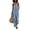 #01 Blue 【Mix, Match & Rotate: Stock Up on Daily Colors】, variant on Women's Wide Leg Linen Look Jumpsuit, Sleeveless Spaghetti Strap Romper, Elastic Waist with Pockets, Loose Casual Summer Beach Pants, Long Flowy Trousers | VerBelle,Blue L