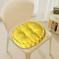 thumbnail image 4 of Cojín de Grano de Maíz - Cojín Grueso Hecho A Mano para Asiento de Suelo de Pana, Amarillo MNFD, 4 of 6