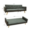 thumbnail image 3 of Sofá Cama Plegable Ilios Innova Con Antebrazos Color Gris, 3 of 9